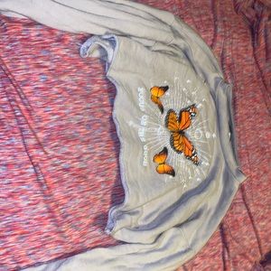 Longs sleeve butterfly sweatshirt